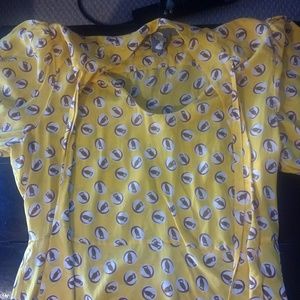 Anthropologie Girls from Savoy peplum owl blouse